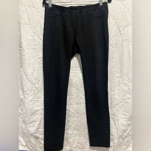 AG Knit Luxe Denim Leggings Black Sz 30R - Picture 2 of 12